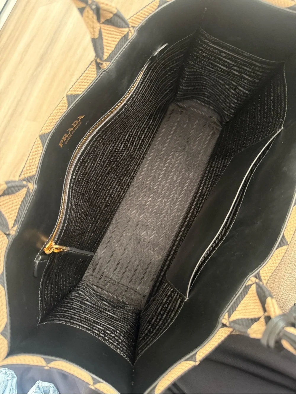 Prada symbole shopper tote bag